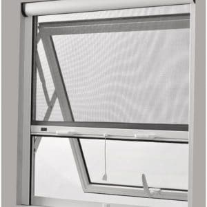 Cửa lưới chống muỗi tự cuốn màu trắng