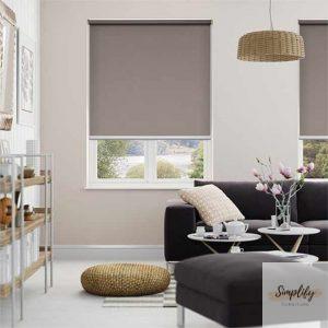 Màn cuốn màu nâu