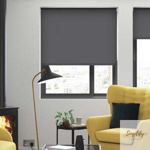 Màn cuốn màu xám đen