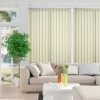 Rèm lá dọc văn phòng màu kem tươi