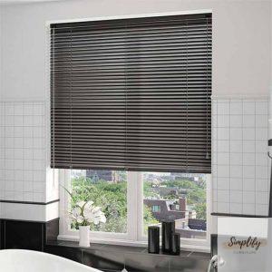 Rèm nhôm văn phòng màu xám đen